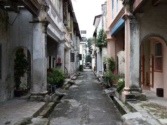 Colonial street Ipoh Malaysia
