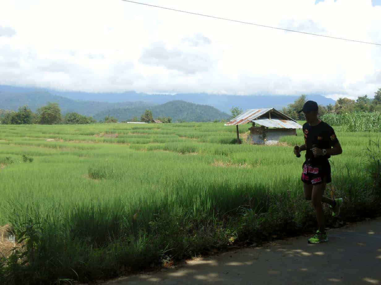 Morning run in Pai, Thailand