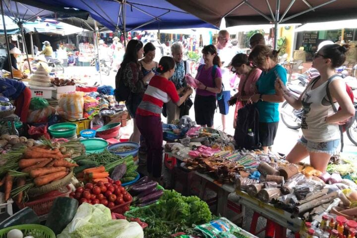 Exploring the local market in Hoi An
