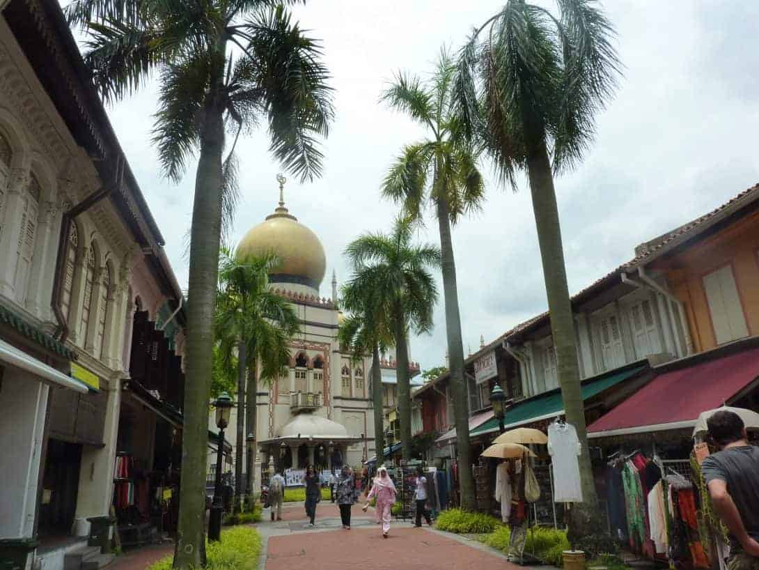 The Sultan Mosque in Bugis, Singapore.