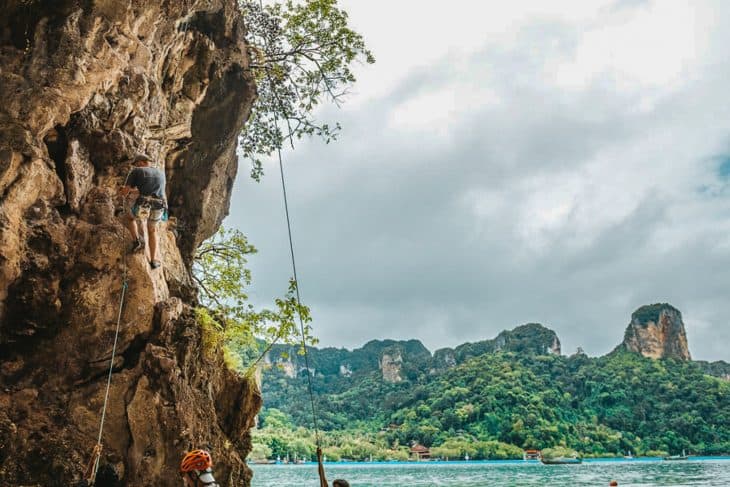 Mountain Penguin – Exploring caves in Railay Beach, Krabi, Thailand