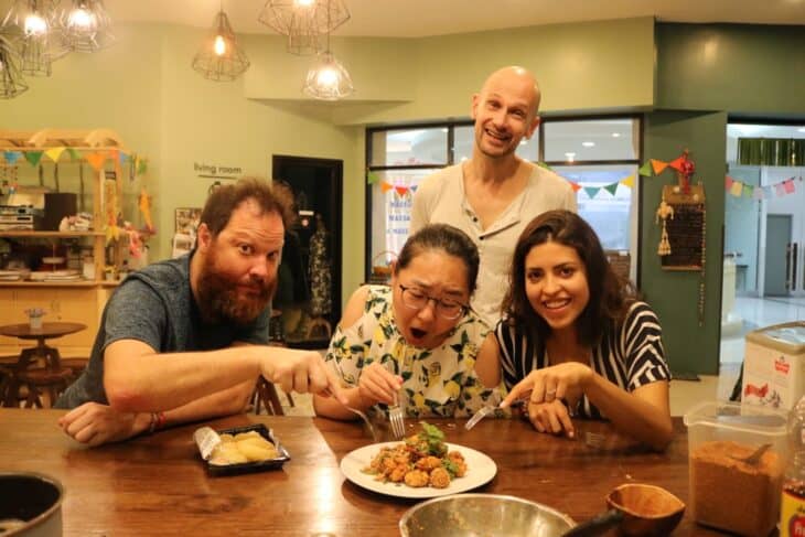 Cooking Demo at Hom Hostel & Cooking Club